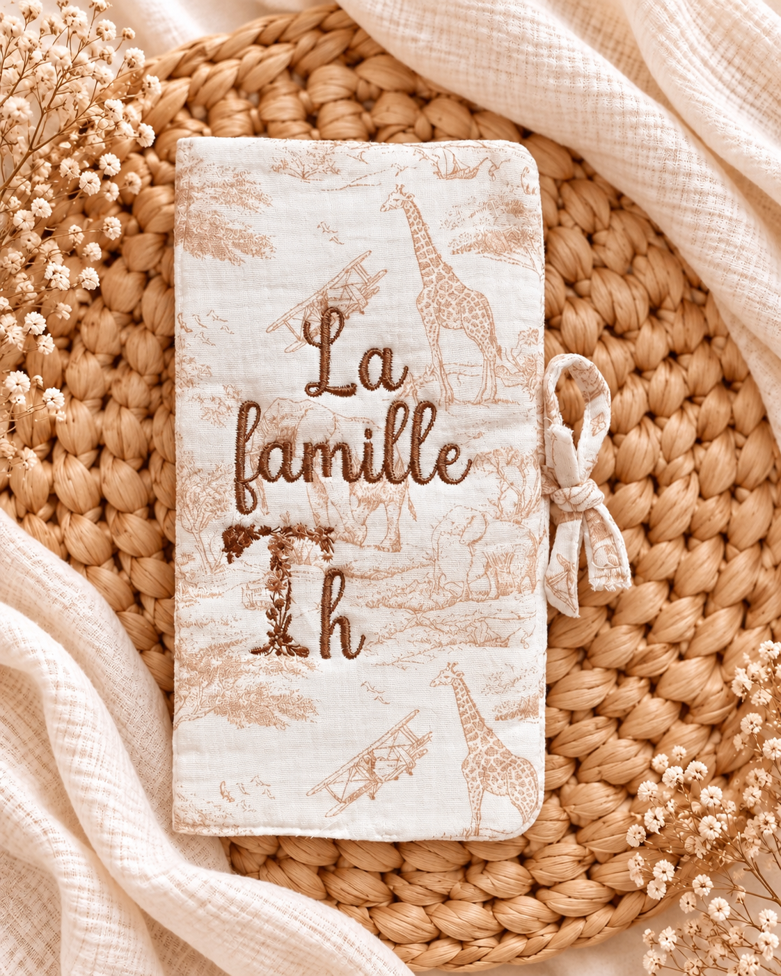 Protège livret de famille personnalisé – Collection Safari