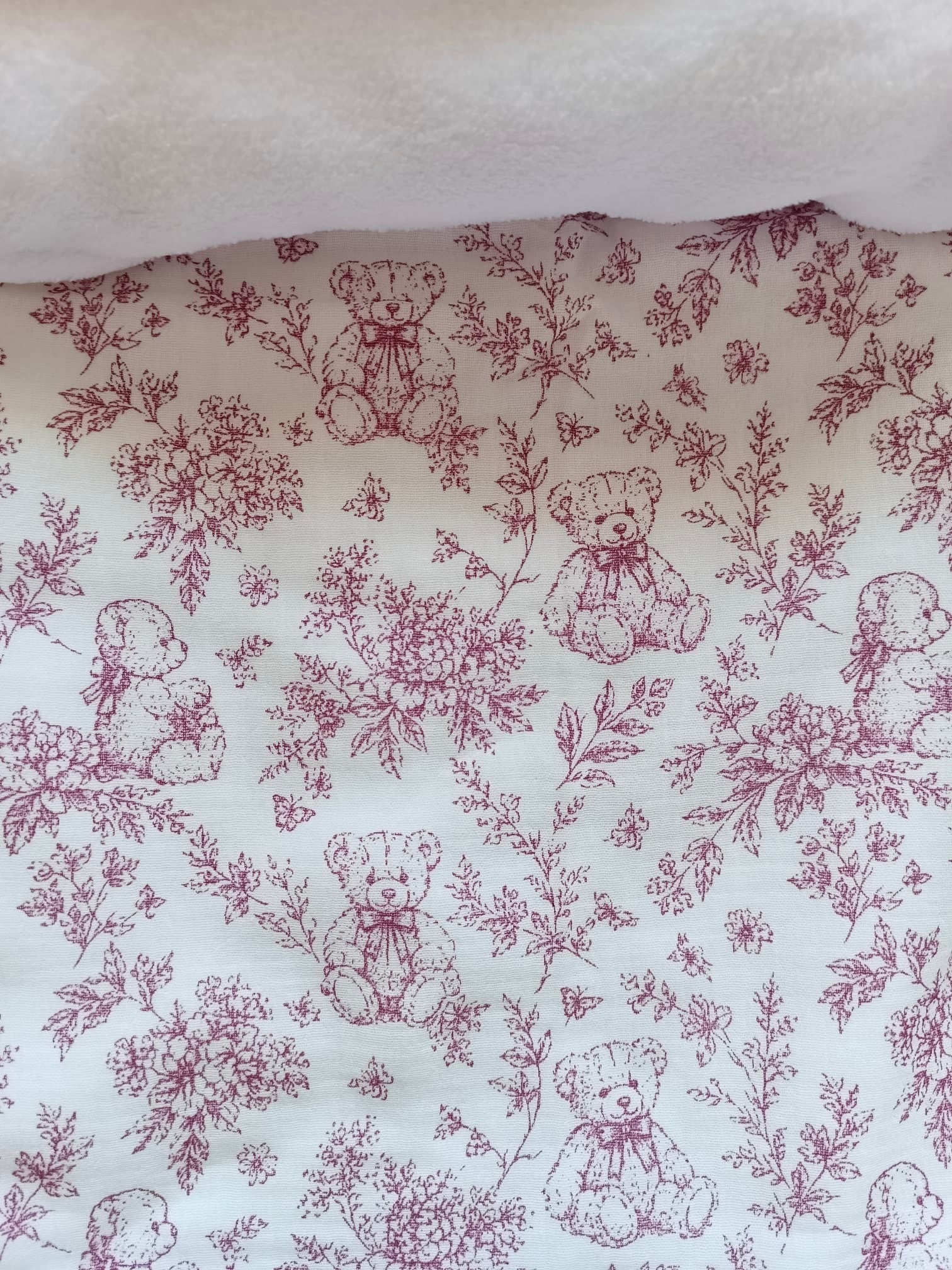 Couverture bébé personnalisée en gaze de coton - Rêve d'Ourson