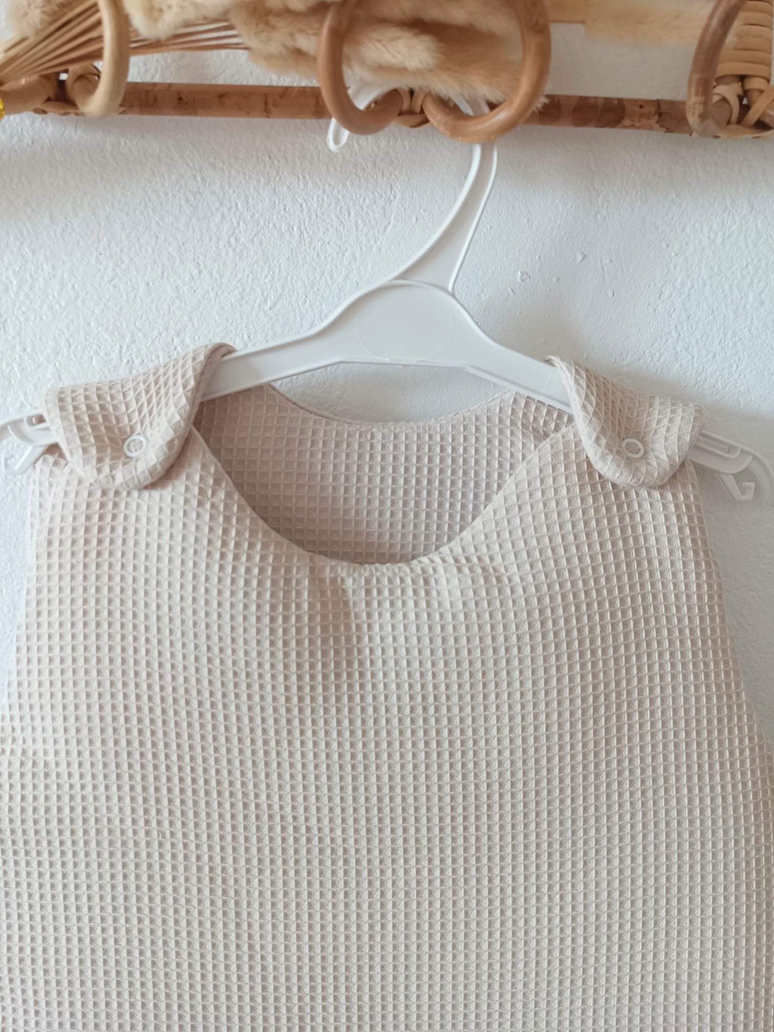 Gigoteuse molletonnée nid d’abeille beige