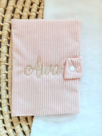Protège carnet de santé personnalisé bébé - Collection Velours