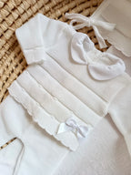 Ensemble naissance en maille personnalisé - Grâce