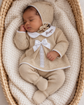 Ensemble naissance en maille personnalisé - Petit Amour