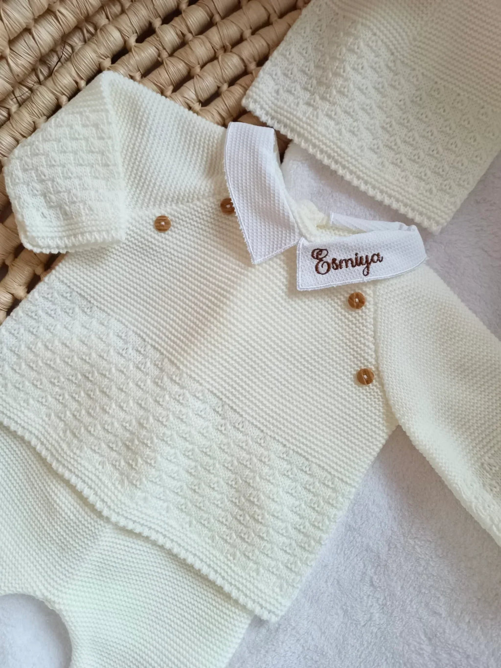 Personalized Knitted Newborn Set - Little Treasure
