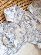 Pyjama bébé 100% coton 3 pièces personnalisé – Safari