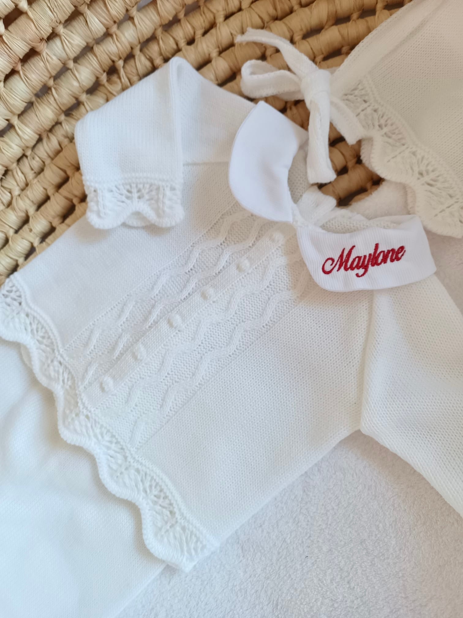 Ensemble complet blanc 0/3 mois