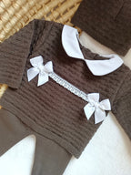 Ensemble naissance 3 pièces en maille - Little Princess