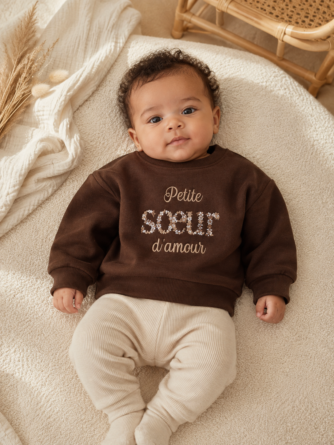 Pull bébé personnalisé - Bébé, Petite soeur, Petit frère