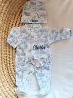 Pyjama bébé velours 3 pièces personnalisé – Safari