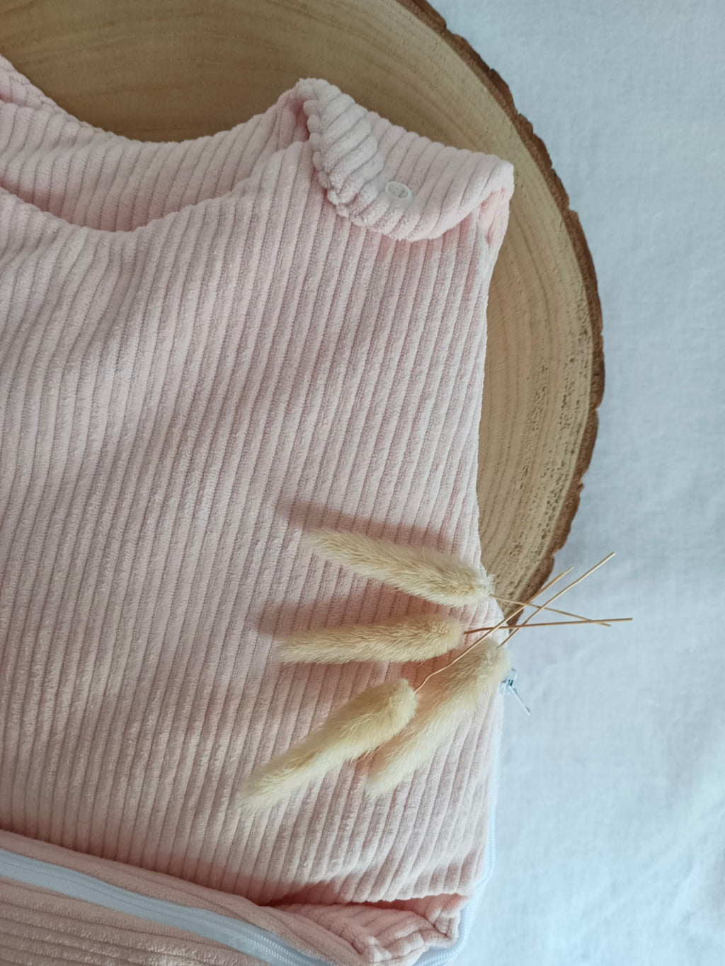 Gigoteuse molletonnée en velours rose