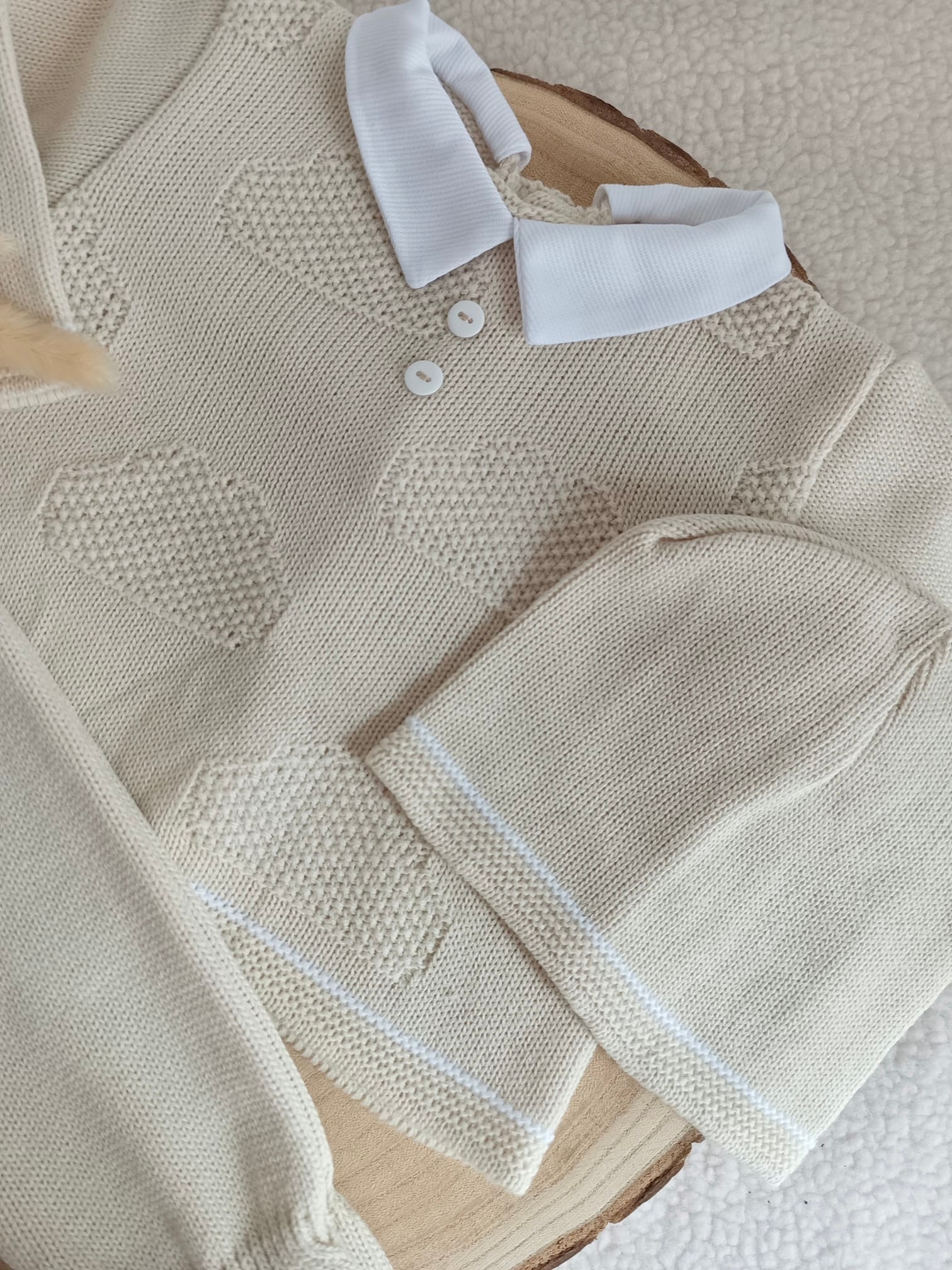 Ensemble complet beige nuage - plusieurs tailles - personnalisable -