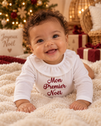 Body bébé brodé « Mon premier Noël » – 0/3 mois