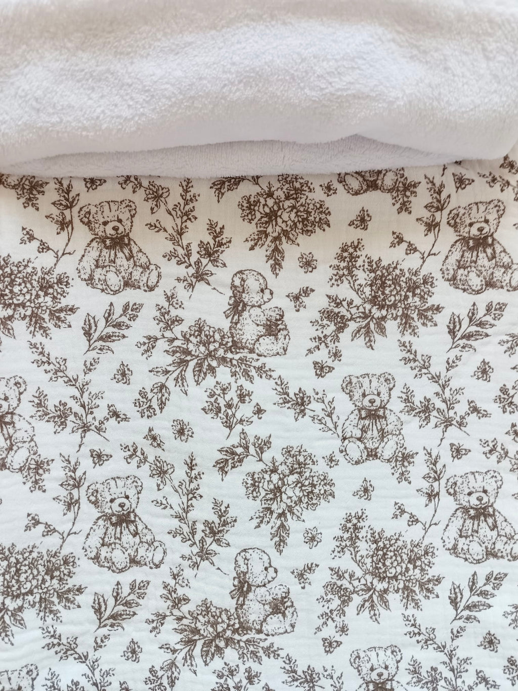 Couverture bébé personnalisée en gaze de coton - Rêve d'Ourson