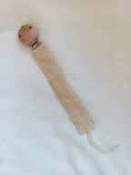 Attache tétine en gaze de coton - personnalisable -