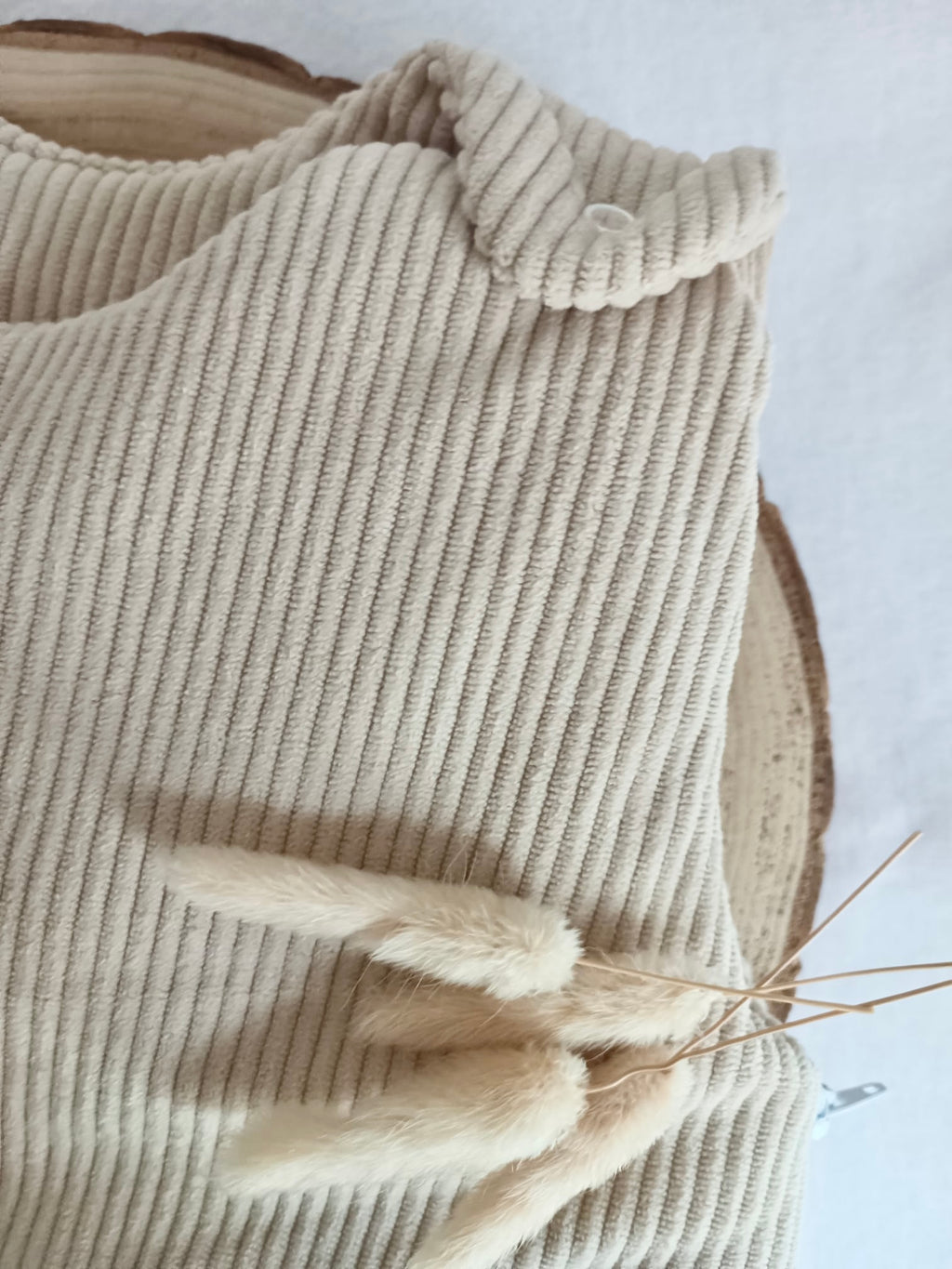 Gigoteuse molletonnée en velours beige