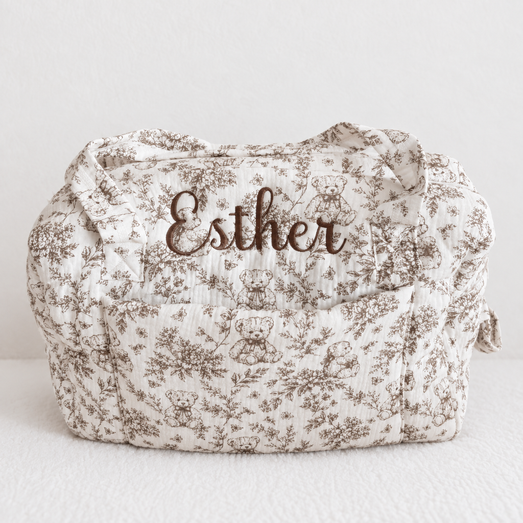 Sac à langer personnalisé bébé – Collection Rêve d'Ourson
