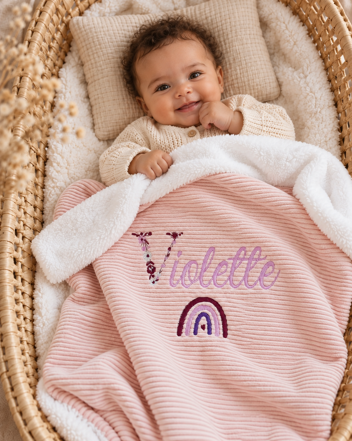 Couverture personnalisée velours