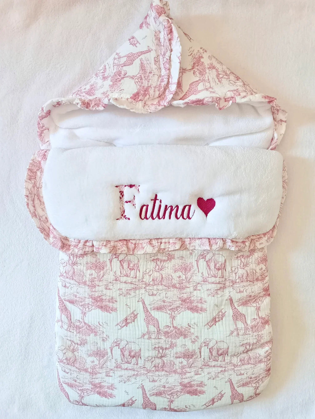 Nid d’ange personnalisé bébé – Collection Safari