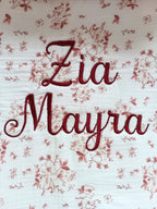Couverture bébé personnalisée – Fleur de coton