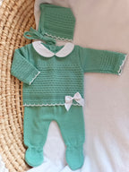 Ensemble naissance en maille personnalisé  – Petite Merveille