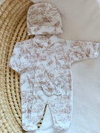 Dors bien velours tons safari beige, 3 pièces