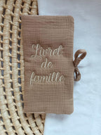 Personalized cotton gauze family record book cover
