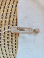 Attache-tétine personnalisée bébé en gaze de coton