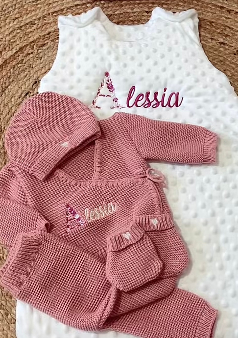 Gigoteuse personnalisée bébé minky