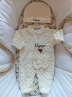 Dors bien minky crème, 3 pièces