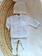 Tenue naissance 3 pièces 100% coton - 0/3 mois