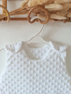Gigoteuse en minky blanche