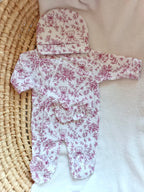 Pyjama naissance personnalisé bébé – 3 pièces, 100 % coton, Rêve d’Ourson
