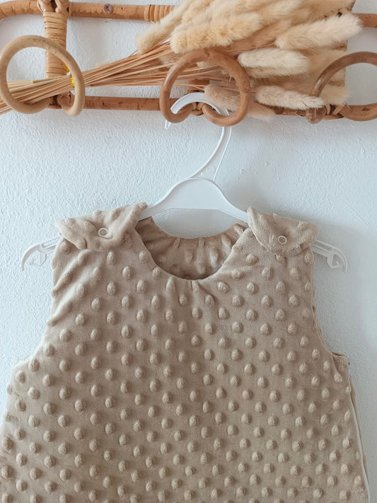 Gigoteuse en minky marron