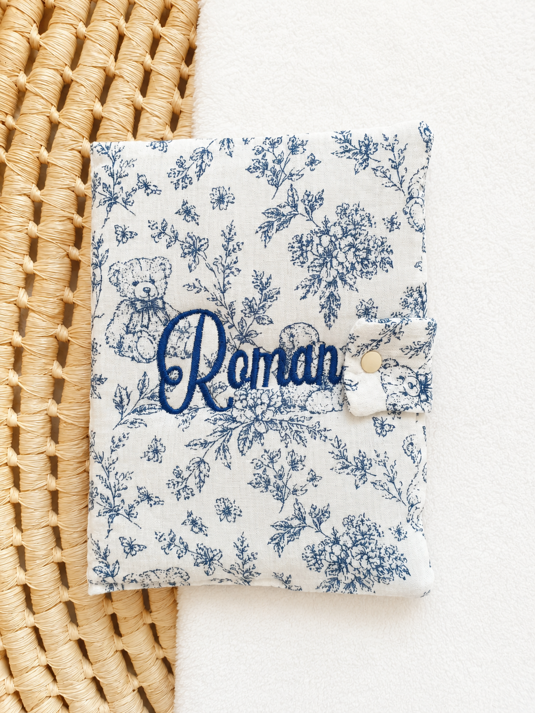 Protège carnet de santé personnalisé bébé – Rêve d’Ourson