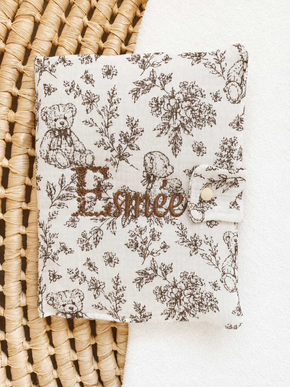 Protège carnet de santé personnalisé bébé – Rêve d’Ourson