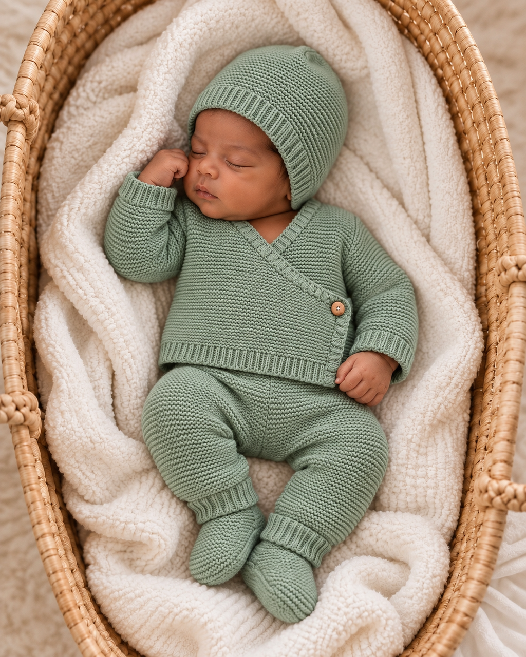 Ensemble bébé brodé « Mon premier Noël » – 4 pièces personnalisable