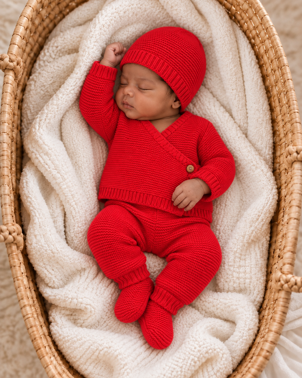 Ensemble bébé brodé « Mon premier Noël » – 4 pièces personnalisable