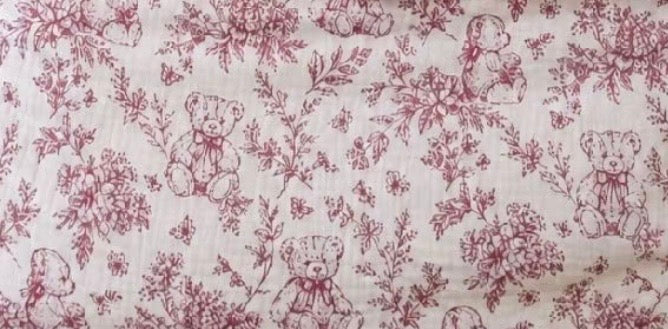 Lange bébé personnalisé en gaze de coton - Rêve d'Ourson