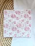 Lange personnalisé bébé en gaze de coton – Fleurs de coton
