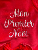 Ensemble pyjama velours 3 pièces + body ml avec col - MON PREMIER NOËL - 0/3 mois